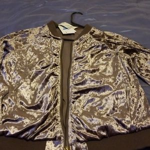 Velour line in jacket
